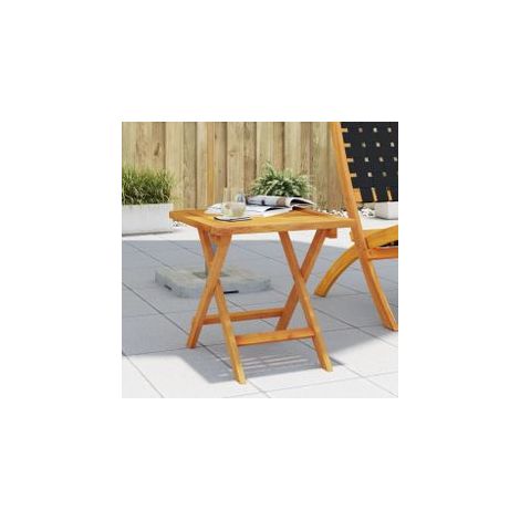 Table d’appoint de jardin 40x40x40 bois d'acacia massif (1/5)