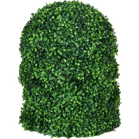 Set di 2 Piante Arteficiali Finte Sfera di Bosso Ø40 cm per Interno ed Esterno Verde (1/5)