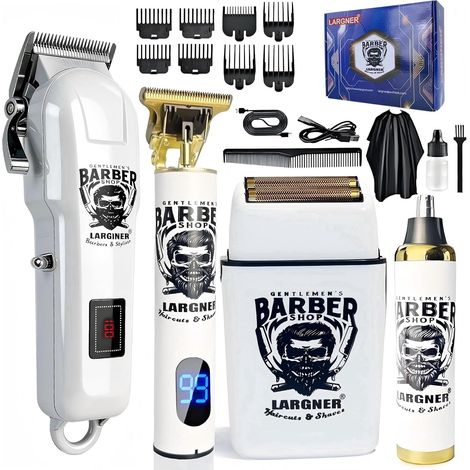 Hair Clippers for Men - Beard Trimmer Kits and Sets Electric Shavers, Hair Clipper and Ceramic T Clipper for Barber Trimmer (1/5)