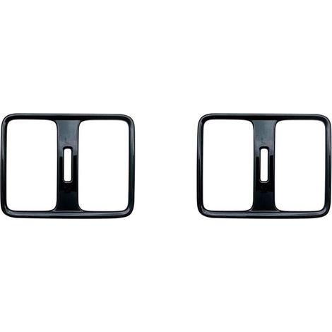 4 embellecedores de cubierta de ventilación de asiento trasero en negro brillante para interior de automóvil Vezel HR-V HRV 2021 2022 (1/3)