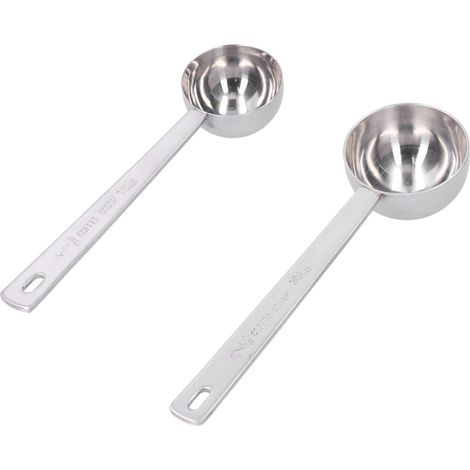 2 Pièces Cuillère de Mesure en Acier Inoxydable 304 avec Long Manche, pour Poudre de Lait et Épices (1/5)