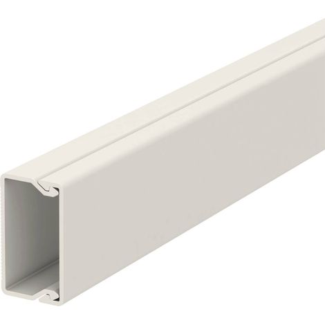 OBO Bettermann Vertr Wand+Deckenkanal m.Obert. 20x35mm,PVC WDK20035CW 2 Stk