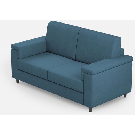 Letto Singolo rivestito in Microfibra - ADELE - Colore: Grigio - Dimensione Rete: 80x190 - Tipologia Letto: Con Rete