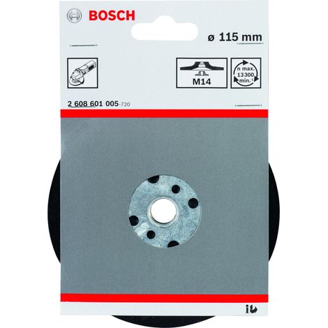 Plato lijador amoladora: 115mm  BOSCH 2608601005 (1/2)