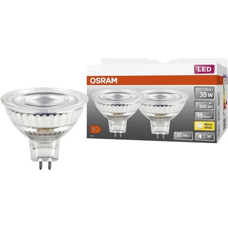 Spot Mr16 LED 36 Glas 3,8 W Gu5.3 350 lm 2700 K Warm Verpackung X2 - Ledvance Gp
