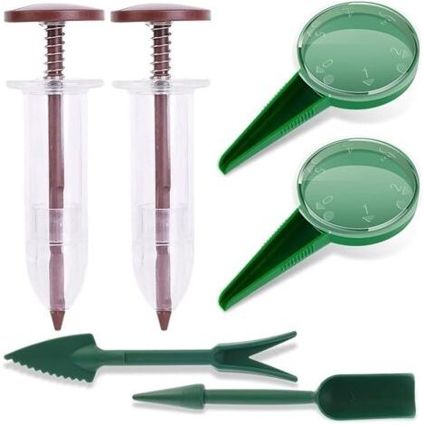 6 x Mini distributeur de graines, semeuse à main, distributeur de graines pour semeuse, semeuse universelle pour la semence horticole (1/5)