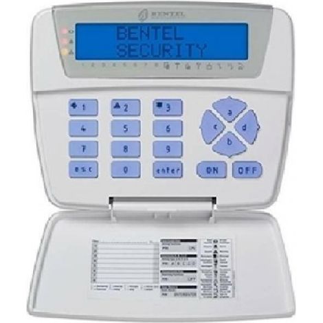 Bentel tastiera con display lcd serie classika bebkblcd