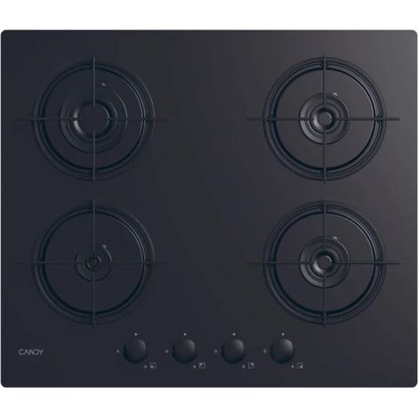 Candy CVW6BB hobs Negro Integrado 59.5 cm Encimera de gas 4 zona(s) (1/3)