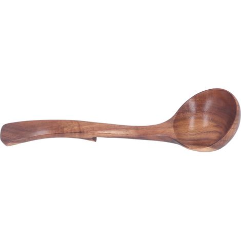 Cuillère à soupe en bois massif écologique, accessoire de cuisine pour la maison et l'hôtel (Type 1). (1/5)