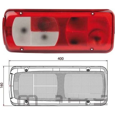 Fuego stop trasero izquierdo DAF CF 75/85, 95 XF 105, Volkswagen Crafter, 1914690  2013-2019