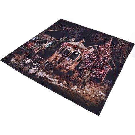 Weihnachtsdekoration, Fotohintergrund für Parkpavillon, Wandteppich mit Weihnachtsbaum, Fotostudio, 150 x 150 cm