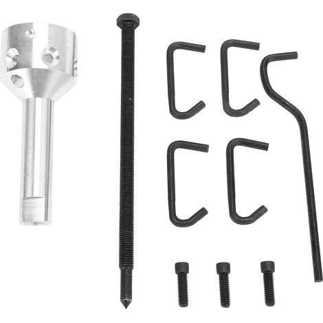 Extracteur de poulie Kit 10 pièces Métal robuste Pour arbres moteur 5/8" et 1/2" Démontage rapide ventilateur soufflante (1/5)