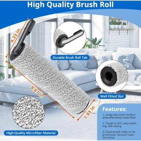 Questa combinazione di 2 spazzole a rullo e 2 filtri HEPA è perfetta per l'aspirapolvere Tineco Floor One S5: pulisce efficacemente liquidi e particelle. (1/4)