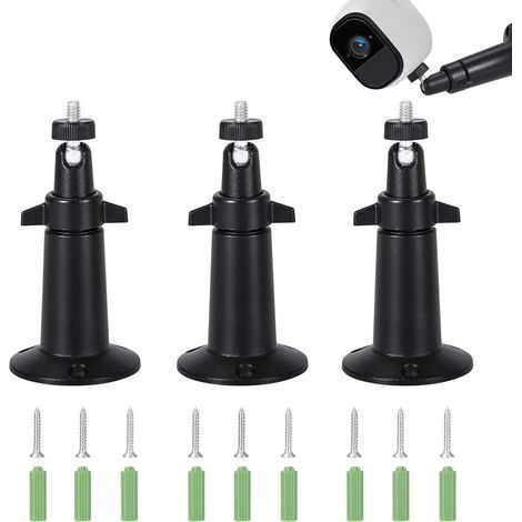 Support Mural pour Caméra de Sécurité Support pour Caméra de Sécurité Réglable Intérieure/Extérieure Compatible avec Arlo Blink CCTV 3 Pièces (1/5)