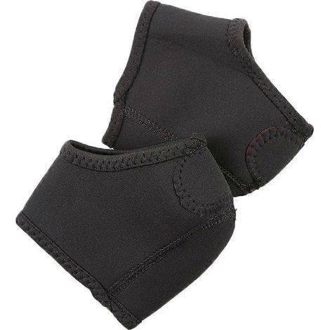Set mit 2 praktischen Neopren-Knöchelschonern, Fersenstützen und Fersenschützern – 11,5 x 9,5 x 0,2 cm – Schwarz (1/4)