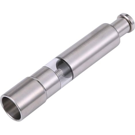 Molinillo de pimienta portátil de acero inoxidable con botón manual (1/5)