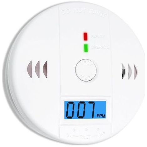 Détecteur de monoxyde de carbone avec affichage LED, Détecteur de fumée et de monoxyde de carbone Détecteur de fumée - (1/5)