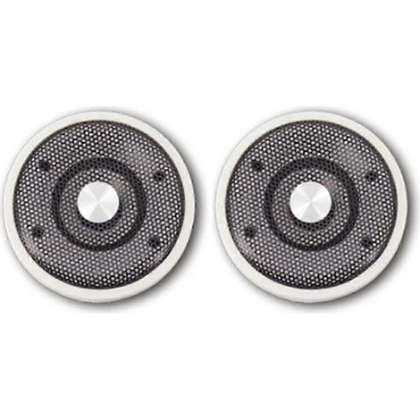 Paire d'enceintes étanches 4 ohms 15 W pour usage marin, montage au plafond, mural ou sur jardin J60A blanches (1/5)