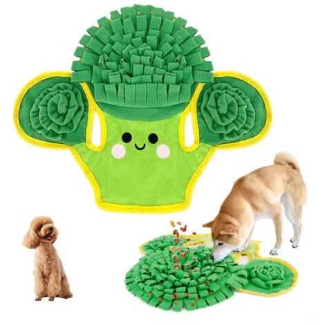Tapis de Fouille Chien, Jouet Occupation Chien, Tapis Lavable pour Tapis Renifleur Chien, Tapis de Fouille de Recherche à Alimentation Lente, Adapté aux Chiens de Petite et Moyenne Taille (1/5)