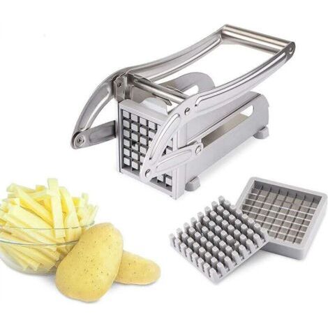 Coupe-frites professionnel en acier inoxydable pour pommes de terre et légumes pour usage domestique et commercial (1/5)