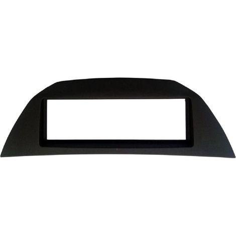 Cadre autoradio FA463 compatible avec Renault Laguna 3 ap07 - Noir Rubbertouch