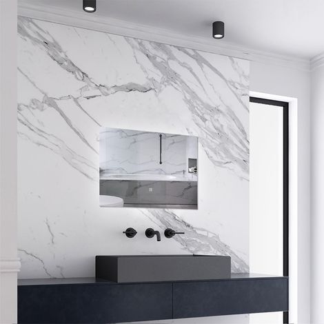 Biubiubath 500x700mm Bathroom LED Mirror with Lights Smart Touch Sensor Switch (1/4)