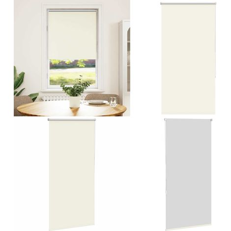 vidaXL Verdunkelungsrollo Cremeweiß 75x130cm Stoffbreite 70,7 cm (1/5)