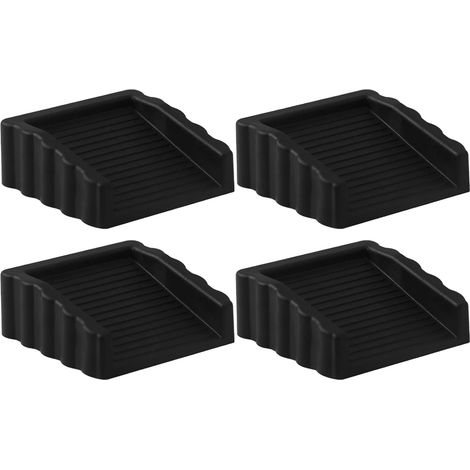 Door Holder, Rubber Door Stoppers, Non-Slip Wedges, Two-Way Grip Design, Anti-Skid Heavy Duty for Home, Offices, Hotel, Safety, Security, Privacy, 2.44x2.44x0.98 inches (1/5)