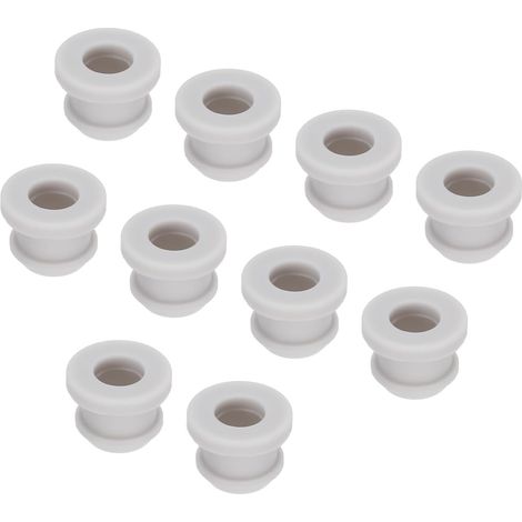 10Pcs Œillet Caoutchouc à Pression Diamètre Montage 9,5mm, ID 6,5mm Passe Cable Joint Anti-Rayures Gris pour Boîte Électrique Et Conduit de Câble (1/5)