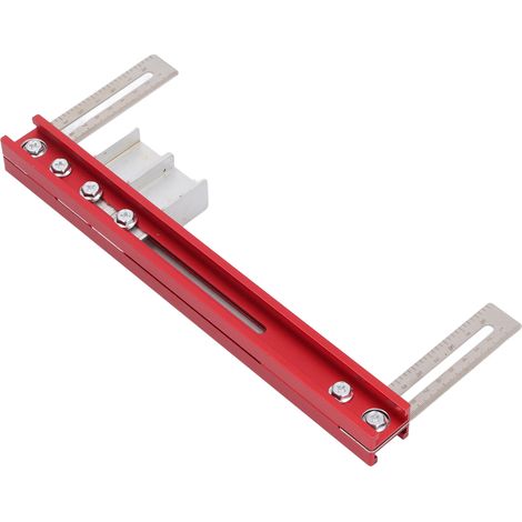 Repère pose tringle penderie aluminium outil calibrage gaine tube plafond double échelle cm pouce réglable 1-90mm 110mm 1 pc (1/5)