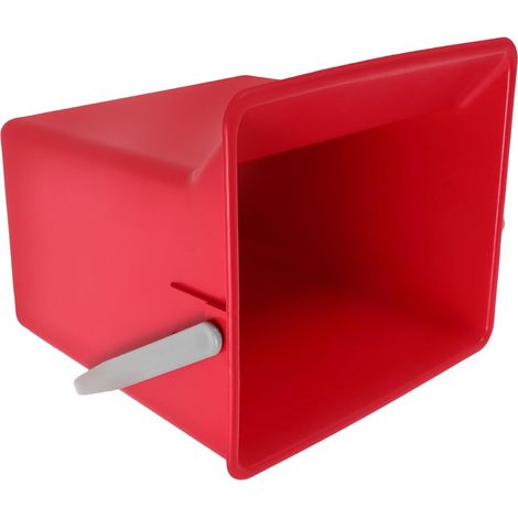 Seau en Plastique Rouge pour Tri des Déchets avec Grosse Capacité et Graduations, Seau Utilitaire Rectangulaire pour Nettoyage Lieux Publics et Maisons (1/5)