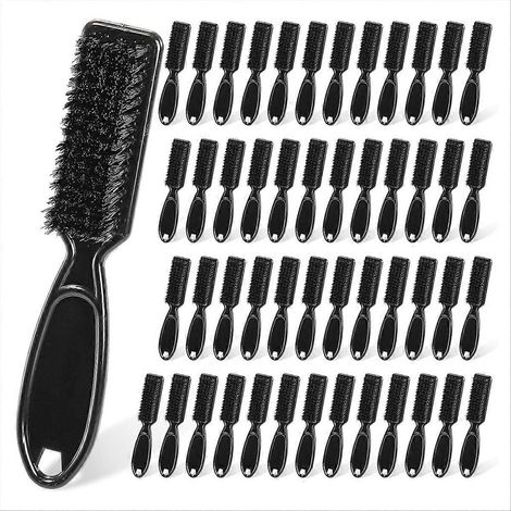 Haarschneidemaschinenbürsten, 50er-Packung Reinigungsbürsten mit Kunststoffgriffen und Nylonborsten, Reinigungszubehör für Friseurwerkzeuge (1/5)