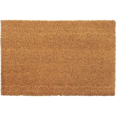 Paillasson naturel 40x60 cm en fibre de coco tuftée (1/5)