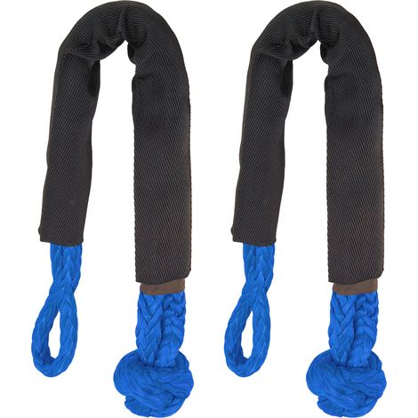 Manille Souple, 2 Pièces de Remorquage, Force de Rupture de 38 000 LB, Manille de Déchirure Légère et Résistante pour Camions, Grands SUV, Véhicules Tout-Terrain, Corde de. (1/5)