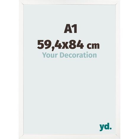 yd. - Cadre photo A1 59.4x84 - Blanc Brillant - MDF - Bologna