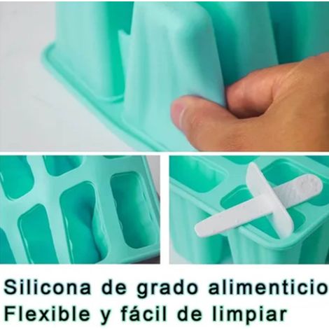 10 Sets kreativer Silikon-Eisformen für selbstgemachtes Eis am Stiel, 10-teilige Eisformen, selbstgemachte Eisboxen, Eismaschinen. (1/4)