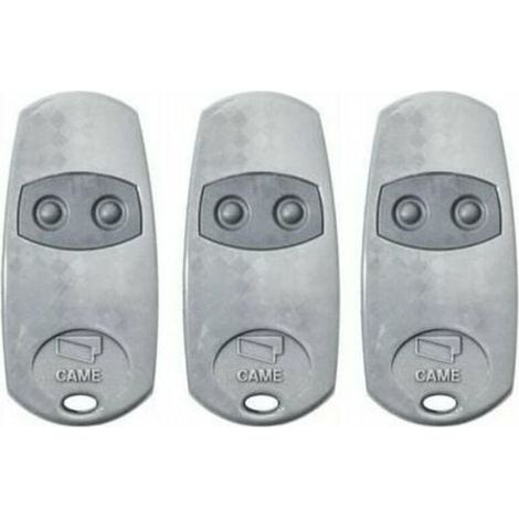 Telecommande d'origine Came TOP432EE 3 pieces. Frequence de code fixe 433,92 MHz