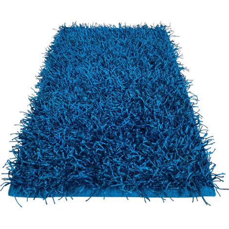 TAPPETO SHAGGY BLU TURCHESE MODERNO tutte le misure Cm. 50x80 (1/5)