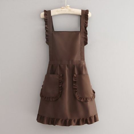Grembiule elegante e senza maniche, antimacchia e facile da pulire. Abbigliamento da lavoro per saloni di bellezza. Grembiule da cucina, 70-90 cm, per un peso di (1/5)