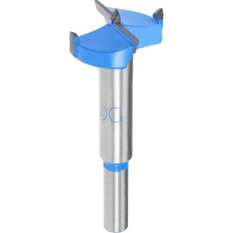 Punte da trapano Forstner da 32 mm, in carburo di tungsteno, per legno, seghe a tazza, foratura di cerniere per la lavorazione del legno (blu, grigio) (1/5)