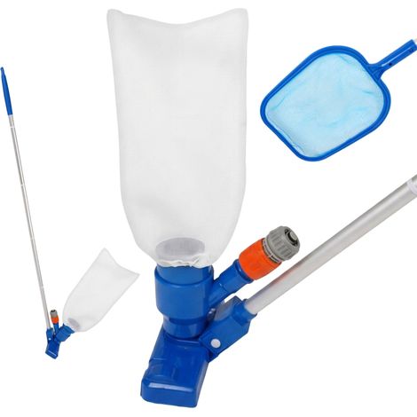 Kit per la pulizia della piscina in 3 pezzi con asta e accessori (1/5)