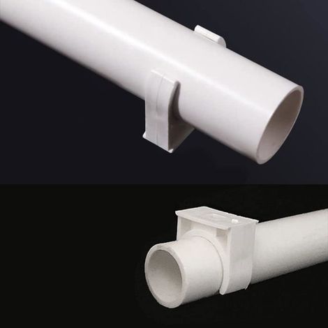 Clips de Tuyau en Plastique, 18 pièces Support en U pour tuyau en PPR, Vis non incluses(Diamètre intérieur 40mm) (1/5)
