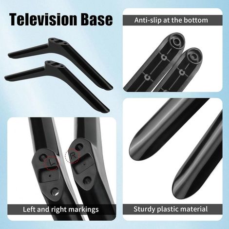 Universeller TV-Ständer für TCL-Fernseher, TV-Halterung mit Schrauben und rutschfesten ABS-Pads, kompatibel mit den meisten 32-Zoll-Fernsehern (1/5)