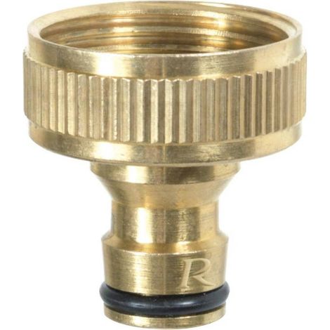 Nez de Robinet 1 po - Laiton - Résistant et Durable - Étanche - Idéal pour Arrosage - D-Work (1/2)