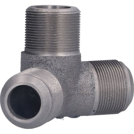 Raccords de tuyauterie obliques à 90° en fonte, 3 voies, accessoires pour projets industriels et de bricolage (1/5)