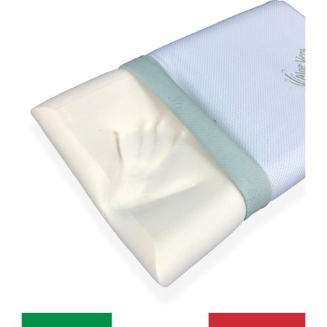 GUANCIALE CUSCINO MEMORY FOAM FODERA IN ALOE VERA (1/5)