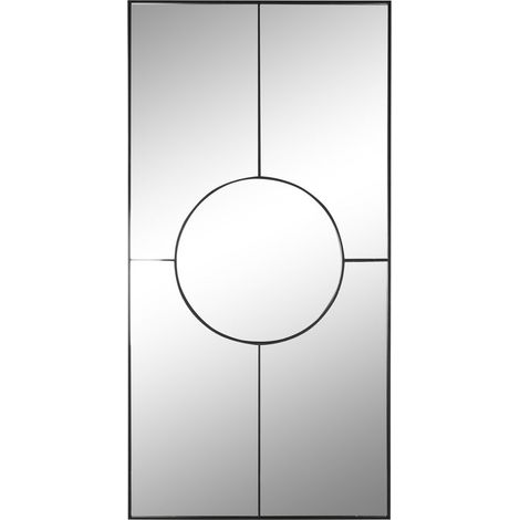 Espejo Hierro Cristal 90X2X180 Negro (1/4)