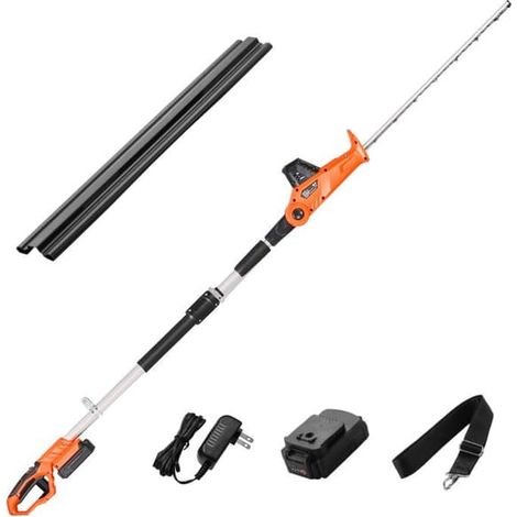 Taille-haie électrique - DUOKU - Manche extensible plus long - 20 V - Lame de 510 mm - 5 angles réglables (1/5)