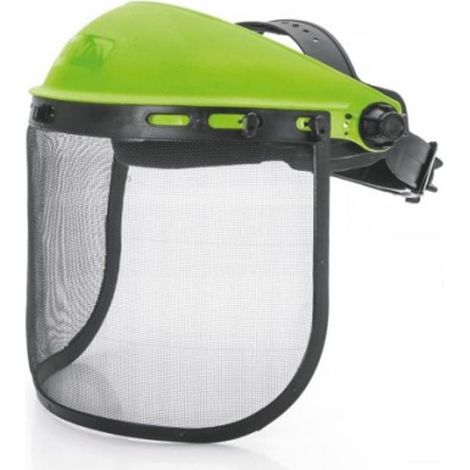 Casque de protection avec visière grillagée Serre tête reglable Haute sécurité VITO