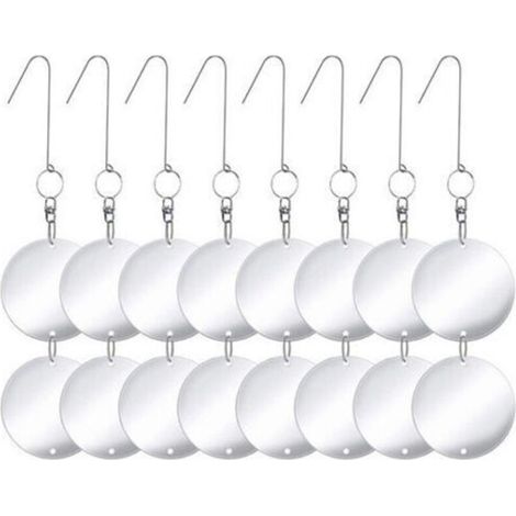 Dischi dissuasori per uccelli in acciaio inox, bifacciali, riflettenti, CD, per allontanare piccioni, gabbiani, rondini, passeri, tordi, storni, merli, FLITI (1/3)